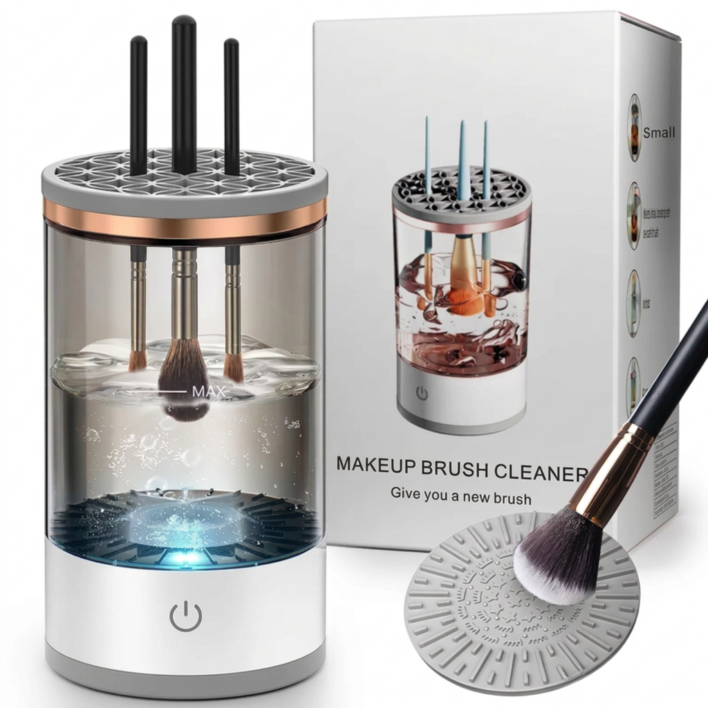 Limpiador Eléctrico de Brochas de Maquillaje con carga USB y Portátil