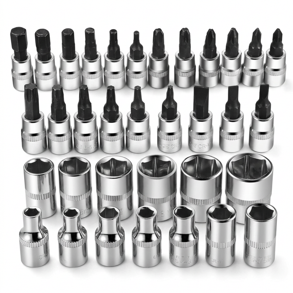 Kit de Herramientas Mecánicas de 1/4" con 46 Piezas