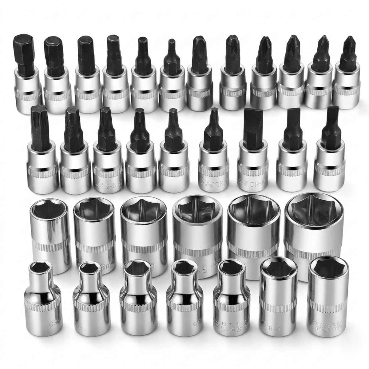 Kit de Herramientas Mecánicas de 1/4" con 46 Piezas
