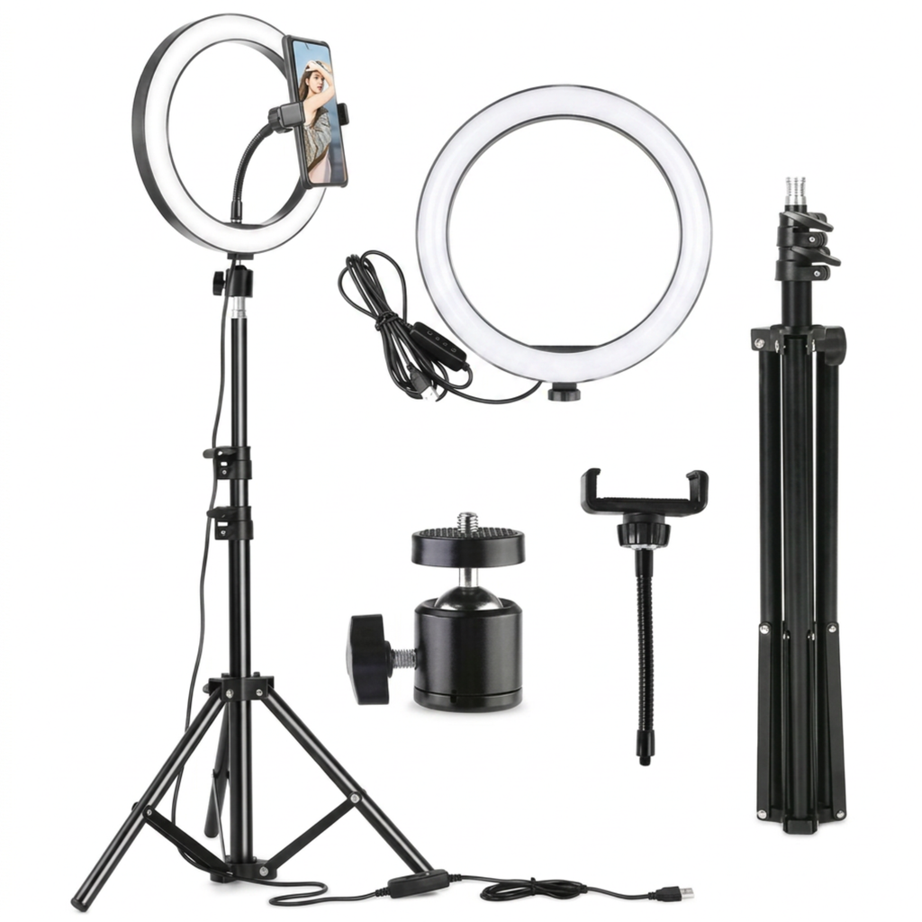 Aro de Luz LED 32cm con Trípode 2.1m