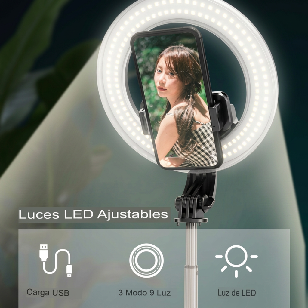 Mini Aro de Luz LED con Selfie Stick L07