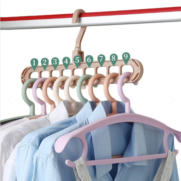 Colgador de Ropa Plegable 9 en 1