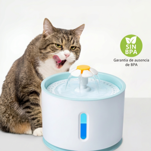 Bebedero Automático para Perros y Gatos — Fuente de Agua