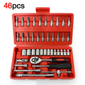 Kit de Herramientas Mecánicas de 1/4" con 46 Piezas