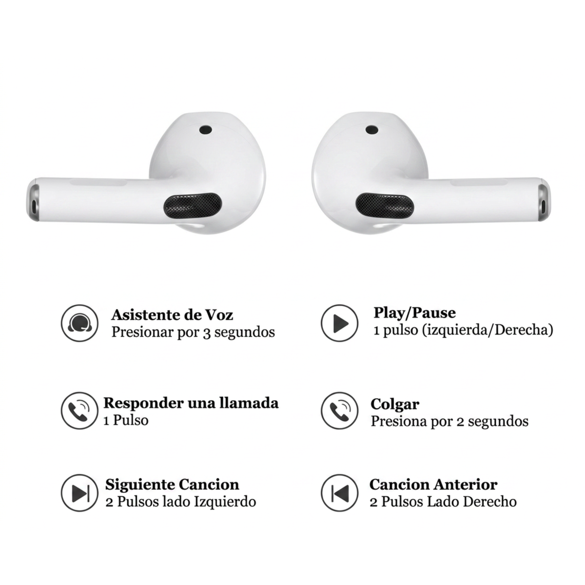 Auriculares Bluetooth Inalámbricos con Estuche de Carga