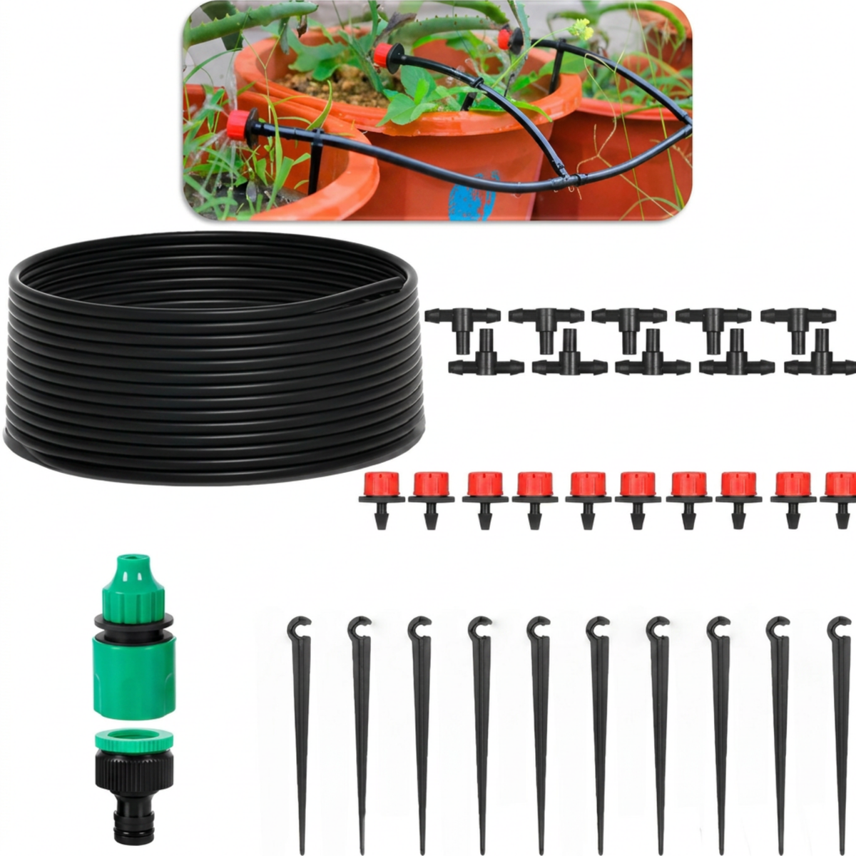 Kit de Riego por Goteo de 10 Metros