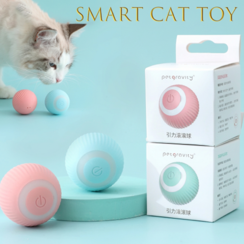 Pelota Interactiva para Gatos y Mascotas Pequeñas con Movimiento Automático