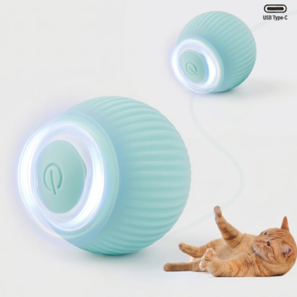 Pelota Interactiva para Gatos y Mascotas Pequeñas con Movimiento Automático